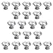 BTSKY 20 PCS Diameter 30mmï¼ˆ1.18inchï¼‰ Clear Crystal Glass Cabinet Knob Cupboard Drawer Pull Handle, Come with 3 kinds of Screws