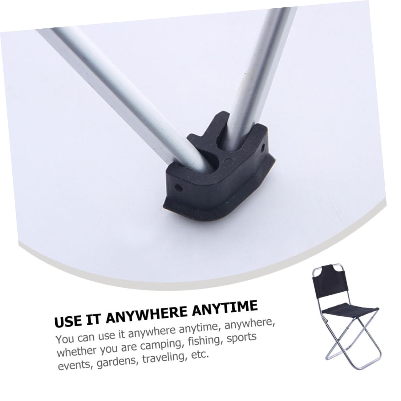 Sgabello Pieghevole in Lega di Alluminio con Schienale Sedia da Campeggio Portatile per Pesca e Giardino Design Stabile e Trasportabile con Borsa di Stoccaggio