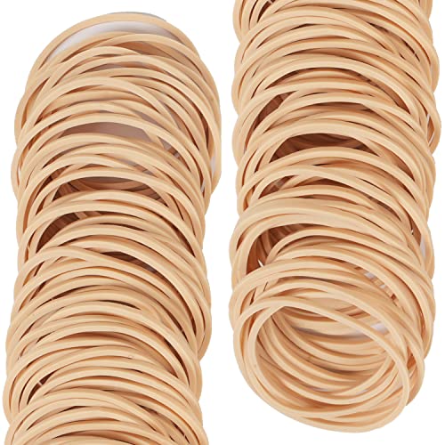 AMUU Rubber Bands Size16 Elastic Rubber Band #16 Beige 500Pcs For Office Supplies File Folders Litter Box image 1
