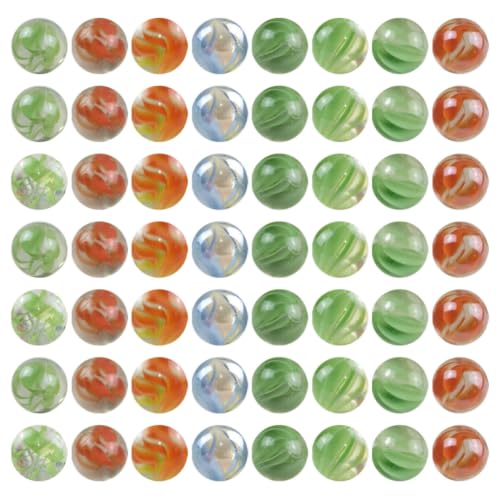 Gatuida 100 Billes en Verre Décoratives pour Garçons et Filles, 16mm, pour Récipients et Pots de Fleurs, pour Jeux et Loisirs Créatifs Couleur Aléatoire