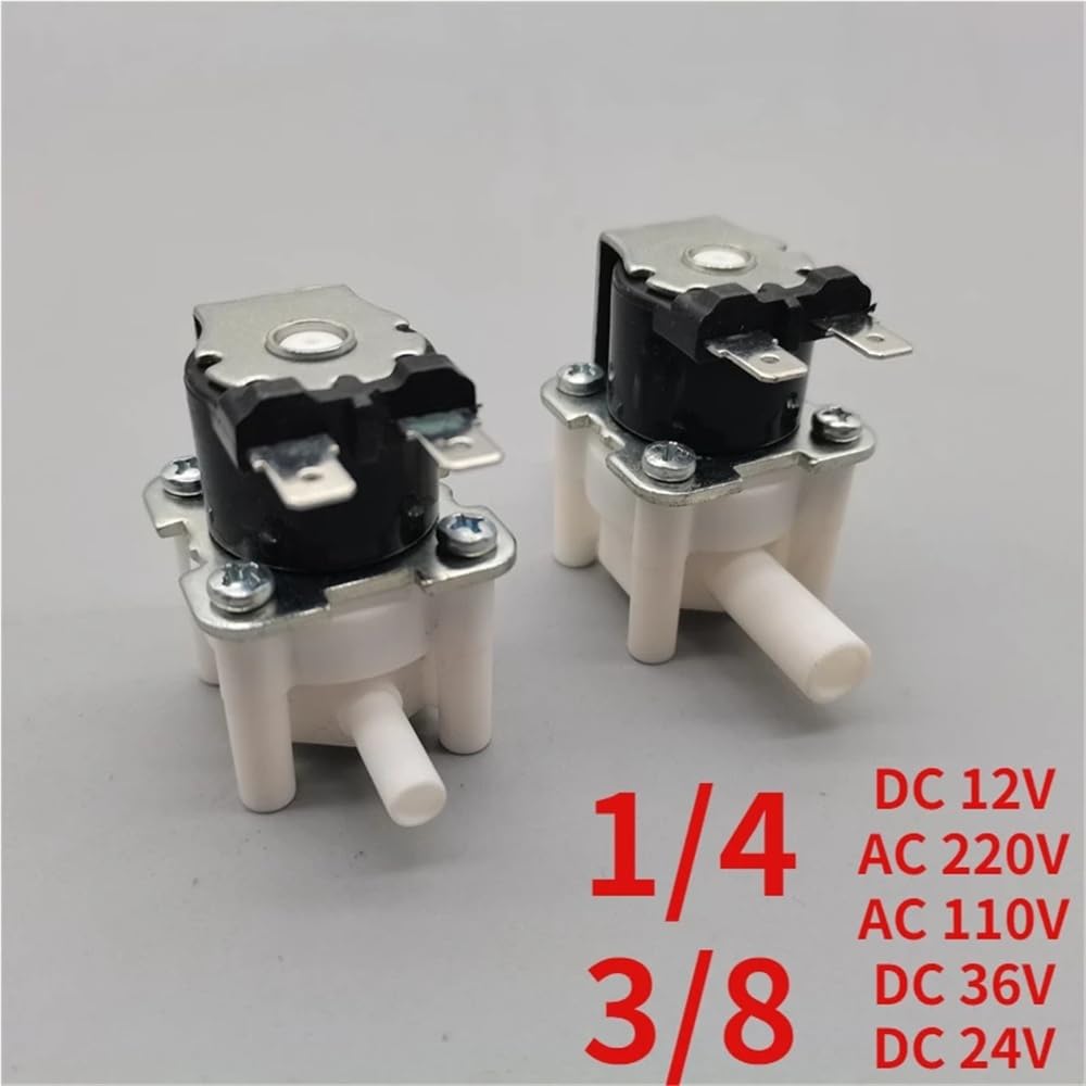 1/4" 3/8" szybkozłączka RO system odwróconej osmozy wody elektryczny zawór słoneczny z tworzywa sztucznego 12 V 24 V 220 V normalnie zamknięty (3I8-NO-DC12-P)