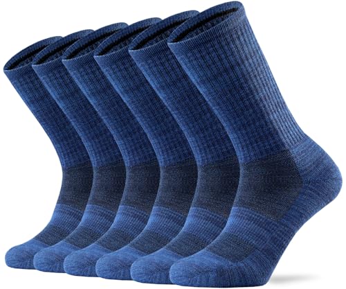 Image of Ortis Merino Wool Socks for Men Outdoor Hiking Casual Soft Cushion Crew | Extra-Fine Wool, Breathable, Comfortable, Lightweight, Moisture Wicking, Size L /XL 3 Pack, Hiker, Mountaineer, Daily Wear