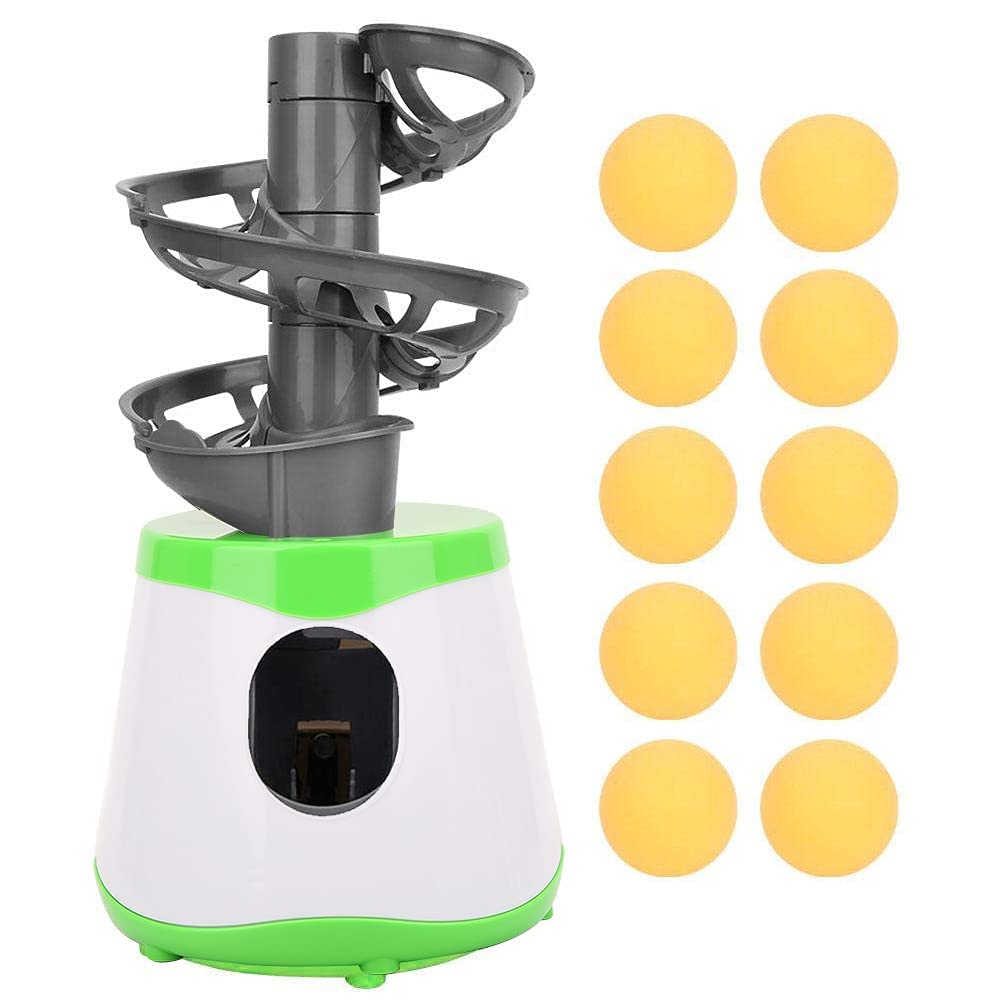 Máquina de Tiro de Pong, Robot de Tenis de Mesa, Entrenador Portátil ABS con Lanzador Automático
