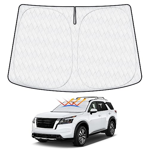 Cartist Windshield Sun Shade Custom Fit for Nissan Pathfinder 2022 2023 2024 2025 2026 Accessories...