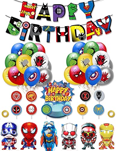 Supereroi Decorazioni di Compleanno Palloncini Supereroi...