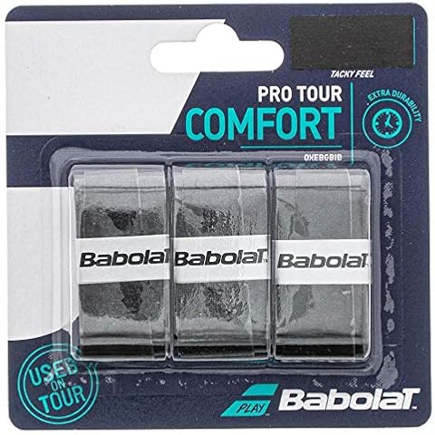 Babolat Pack of 3 Pro Tour Overgrip (Black) Cover