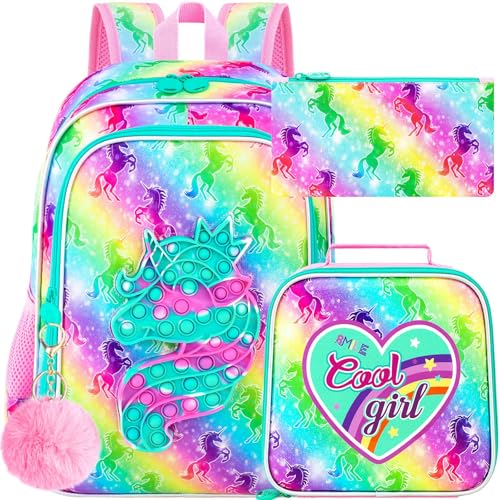 gxtvo 3PCS Girls and Boys Backpack, 16