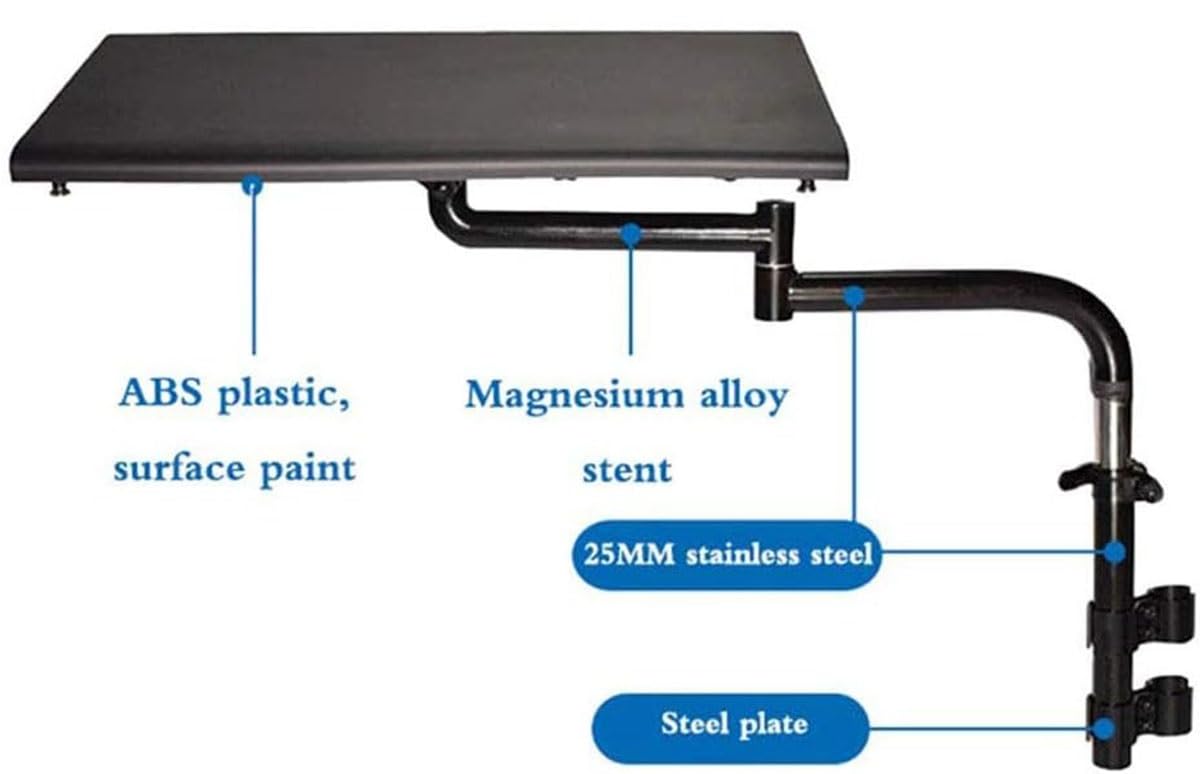 DaoGeSir Vassoio per Sedia A Rotelle Staccabile, Tavolino per Sedia A Rotelle Laptop Tavolino sul Comodino Accessori per Sedie A Rotelle per Disabili, per Scrivere Cibo E Sedie A Rotelle