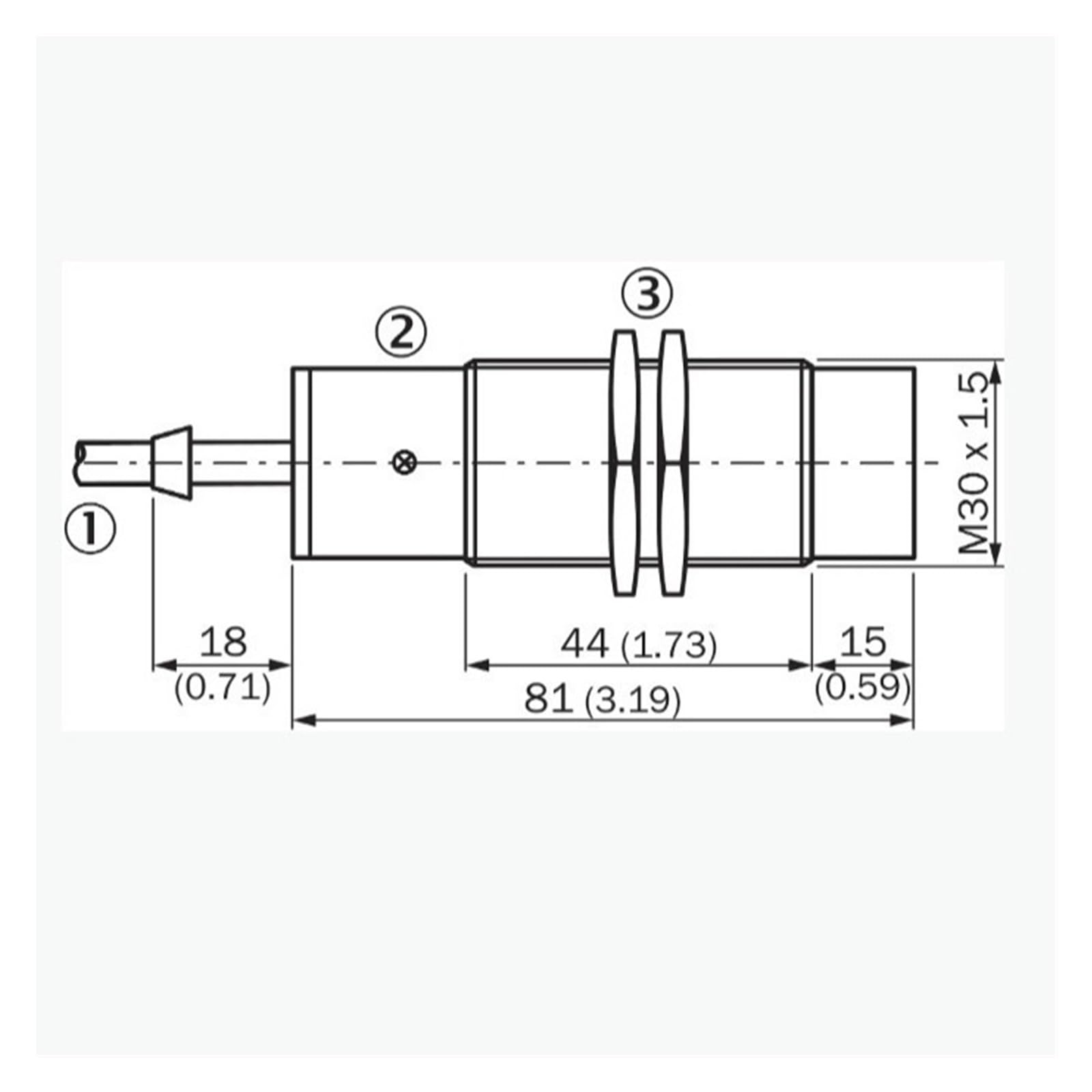 Näherungsschalter IM30-15NUS-ZU0 7902128 Inductive Proximity Switch