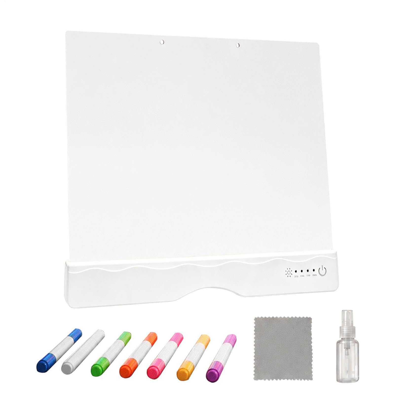 Tablero de dibujo LED para niños recargable con marcadores
