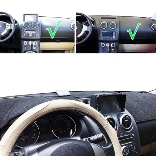 Funda para salpicadero Qashqai 2006-2011 que elimina reflejos con protector solar acolchado Dualis 2
