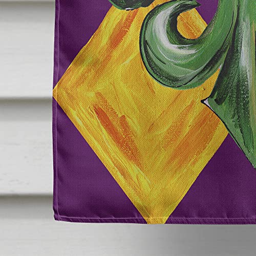 Caroline's Treasures 8133Chf Mardi Gras Fleur De Lis Purple Green And Gold Flag Canvas House Size, House Size, Multicolor #TOP3