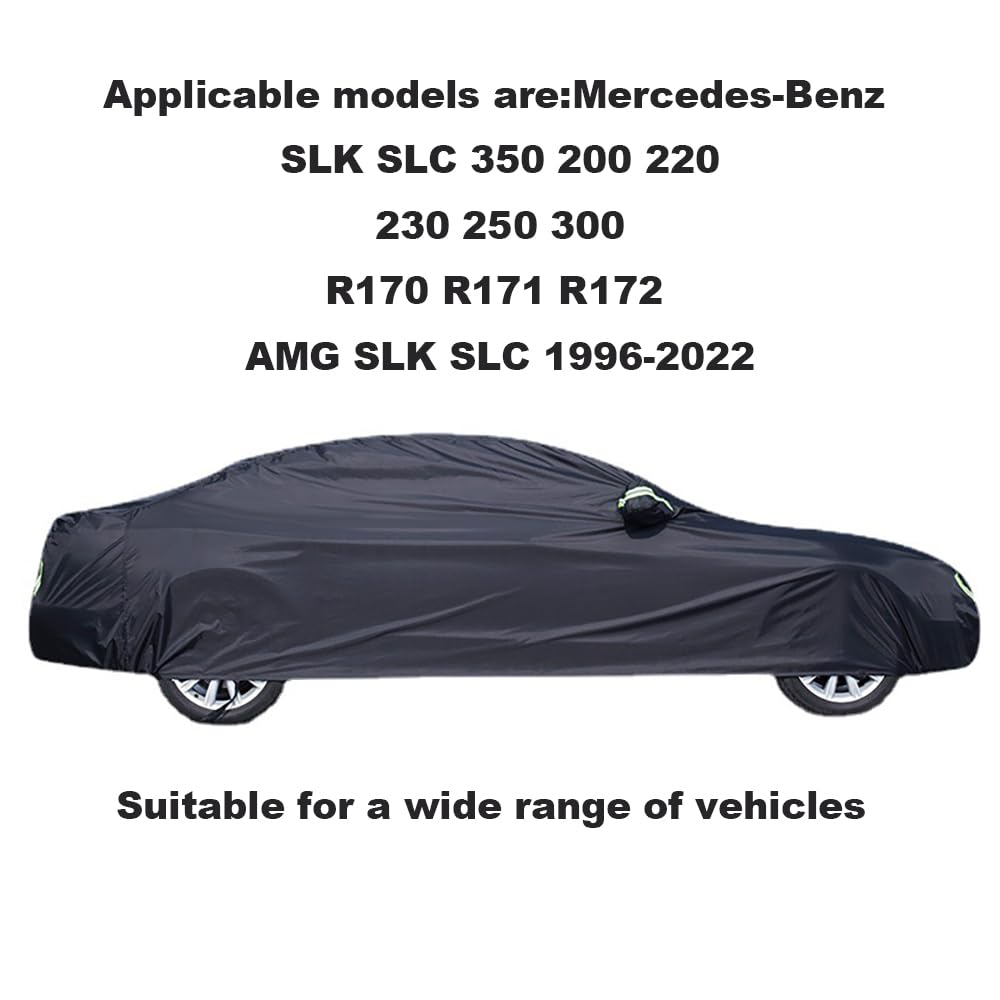 Autogarage Abdeckung Wasserdicht,Auto Abdeckplane,Auto Abdeckung,Wasserdicht Und Uv-Beständig,Vier Jahreszeiten,Für Mercedes Für Benz SLK SLC 350 200 220 230 250 300 r170 r171 Amg SLK SLC 1996-2022