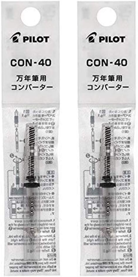 Fountain Pen Ink Converter (CON-40) Screw Type Value Set of 2… (2 Pack)