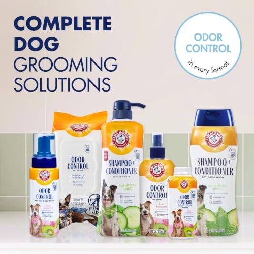 Arm & Hammer 2-in-1 Dog Shampoo and Conditioner, Cucumber Mint, 20 Fl Oz - image 7