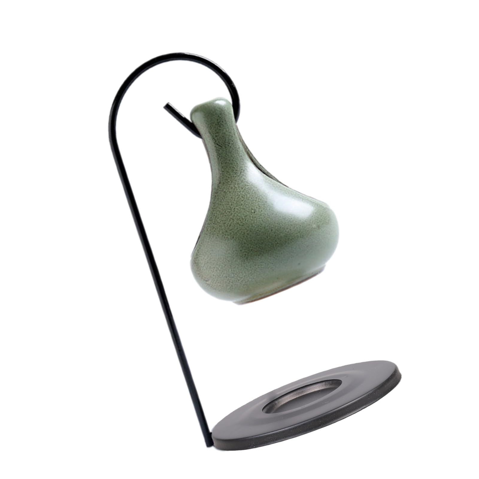 Hanging Iron Hook Glazed Ceramics Oil Melt Warmer Essential Oil Burners Diffuser and Tealight Holder for Meditations Melt Warmer