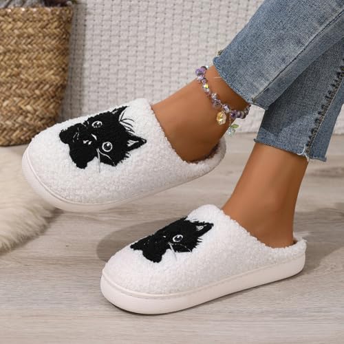Plush Animal Slippers for Women Men Winter Warm Home Slippers Indoor Outdoor Comfortable Fuzzy House Shoes4
