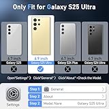 Pilaru 3 in 1 for Samsung S25 Ultra Case with Front Frame [2 Separate Screen Protectors] & Kickstand Ring & Camera Cover Military Grade Drop Shockproof Protection for Galaxy S25 Ultra,Black - Image 3