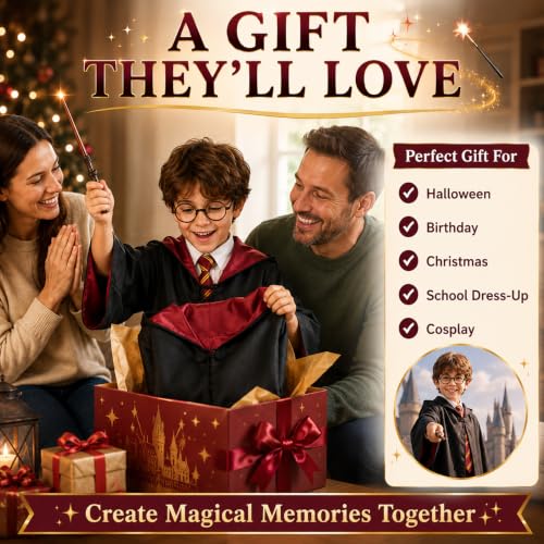 CVJJZ Wizard Costume Accessories Set for 9-12 Years Old - image 3