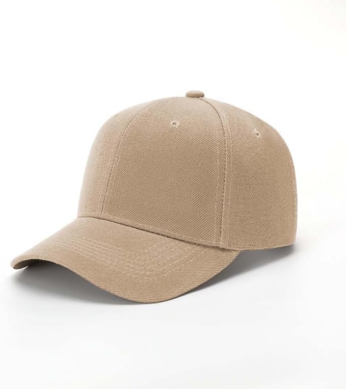Image of Wholesale 20-Pack Solid Baseball Caps - DIY, Breathable, Adjustable Fit