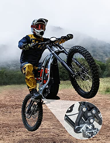 Image of KEMIMOTO Foot Peg Extension Bracket Kits Compatible with Sur-Ron Light Bee X and S X260 X160 Segway for Electric Dirt Bike Surron Foot Peg Extenders,Black
