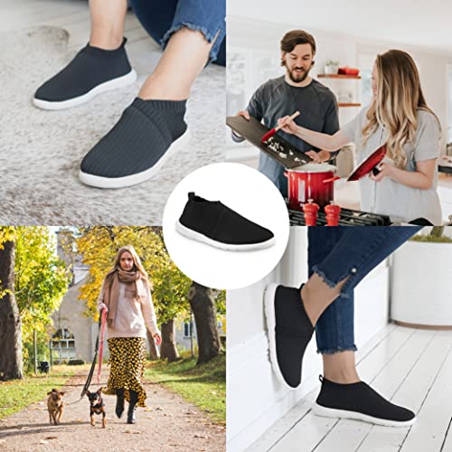 isotoner Women's Lightweight Recycled Stretch Sport Knit Slip-on Slipper Bootie Moccasin3