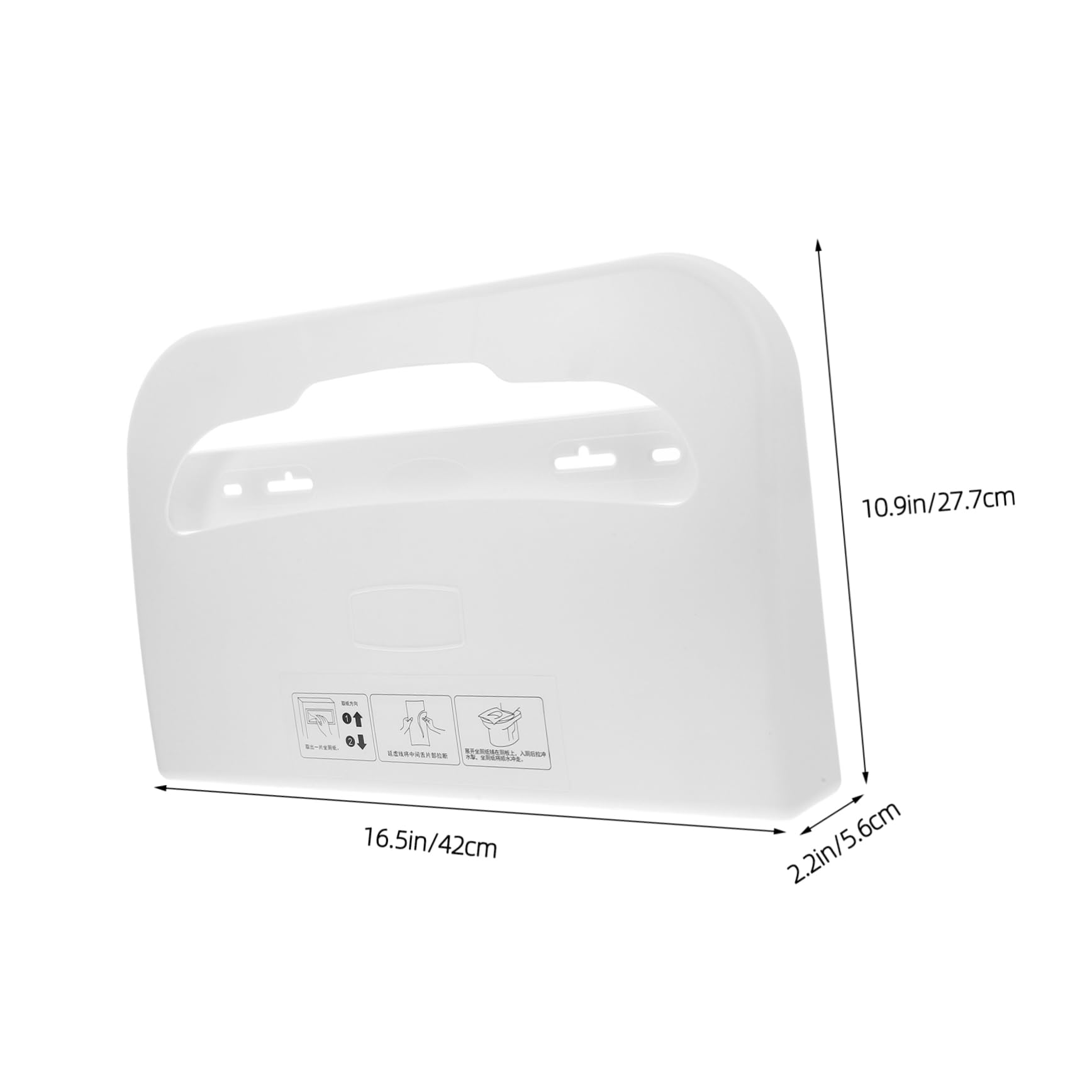 CONGARTENO Wall Mounted Toilet Seat Cover Dispenser Plastic Bathroom Tissue Dispenser Toilet Seat Paper Dispenser Toilet Seat