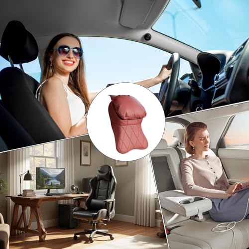Oreiller cervical pour voiture en mousse à mémoire de forme et sangle réglable