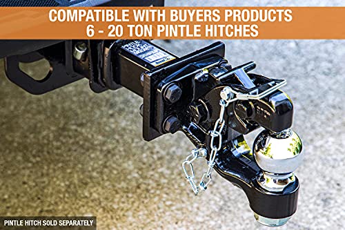 Image of Buyers Products PM84 Pintle Hook Mount 1-Position 2 Inch Receiver Black
