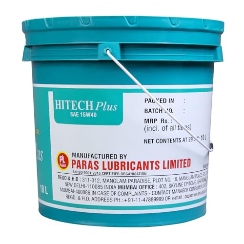 Image of PALCO Hitech Plus 15W40 Diesel Engine Oil 10 Litre for Heavy Duty Cars, Commercial Vehicles & Turbocharged Diesel Engines, EGR Compatible