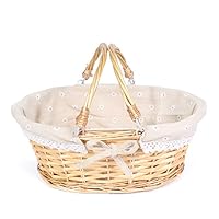 Algopix Similar Product 5 - MEIEM Wicker Gift Baskets Empty Oval
