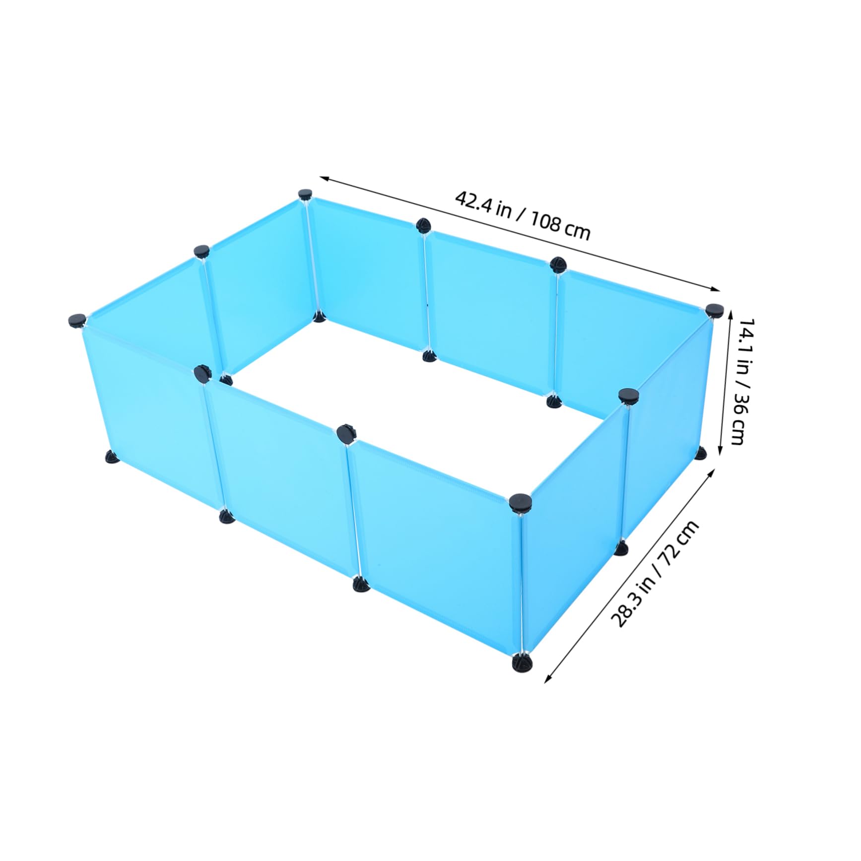 Recinto Box per Piccoli Animali, Set da 10 Pannelli Pp | Montaggio Rapido, Smontaggio Pratico, Trasporto Comodo, Uso Interno e Esterno, Design Semplice