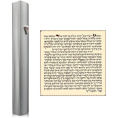TALISMAN4U Silver Aluminum Mezuzah Cover