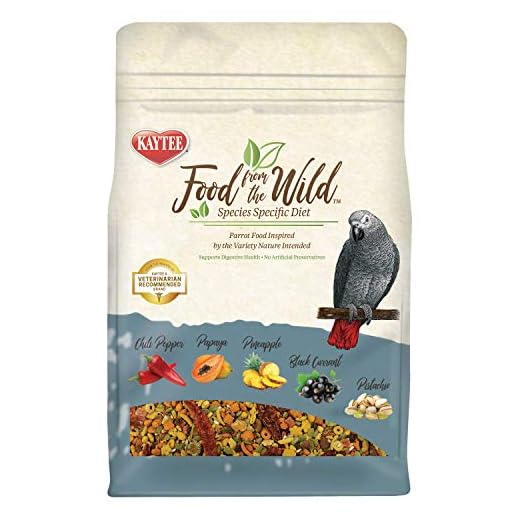 Kaytee Food from The Wild Natural Pet Parrot Food, 2.5 Pound