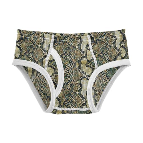 Boys' Exclusive Briefs Toddler Underwear 95% Combed Cotton Boxerbriefs 2T Snake Skin Pattern Leopard 14