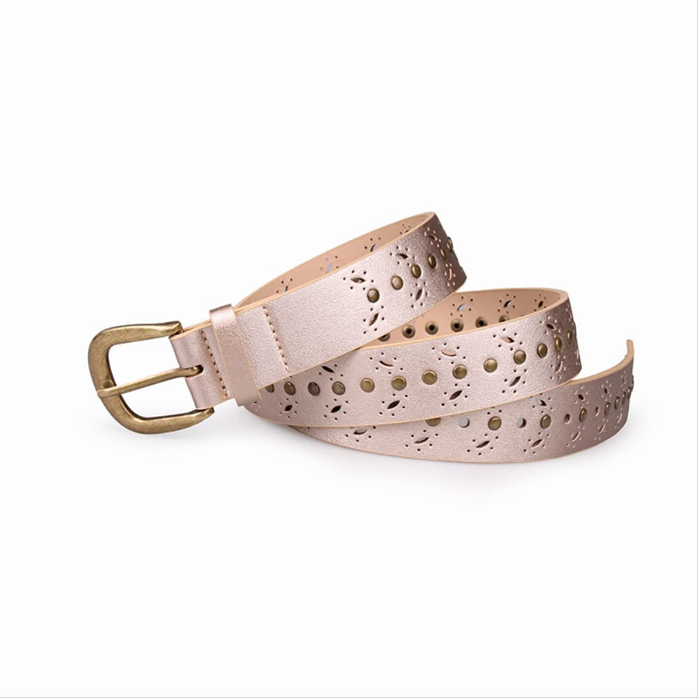 Gürtel für Damen Kleid Damengürtel Goldschnalle Taillengürtel Für Damenjeans Skinny Leather Strap Damengürtel