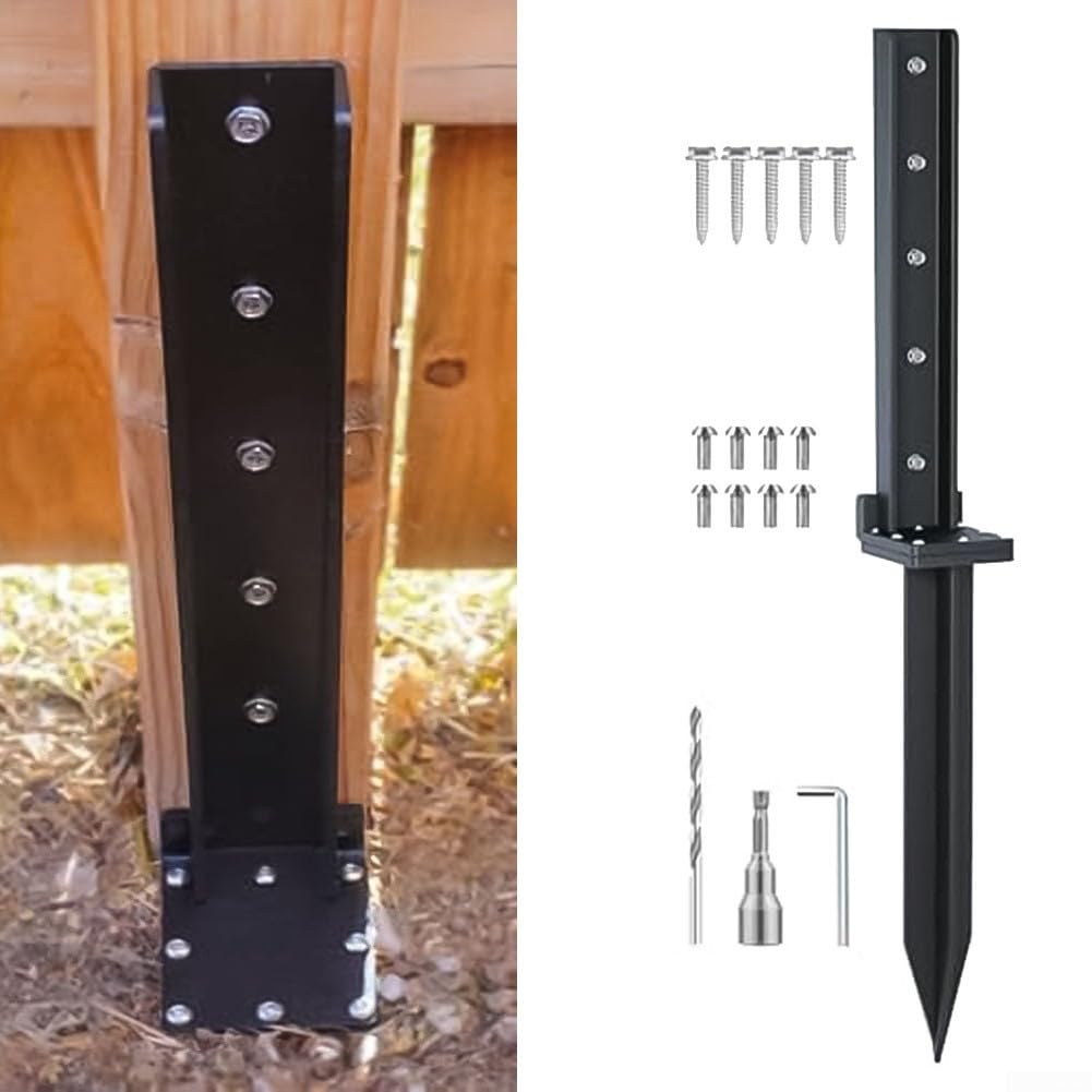 Kit de réparation de poteaux de clôture en acier inoxydable pour une performance durable et une stabilisation fiable dans diverses utilisations