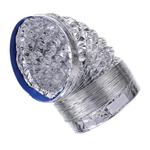 HOMSFOU Conducto De Aire De Aluminio De Alta Temperatura Manguera De Conducto De Aluminio Tubo De Conducto Para Campana Extractora Conducto De Ventilación Flexible Manguera De