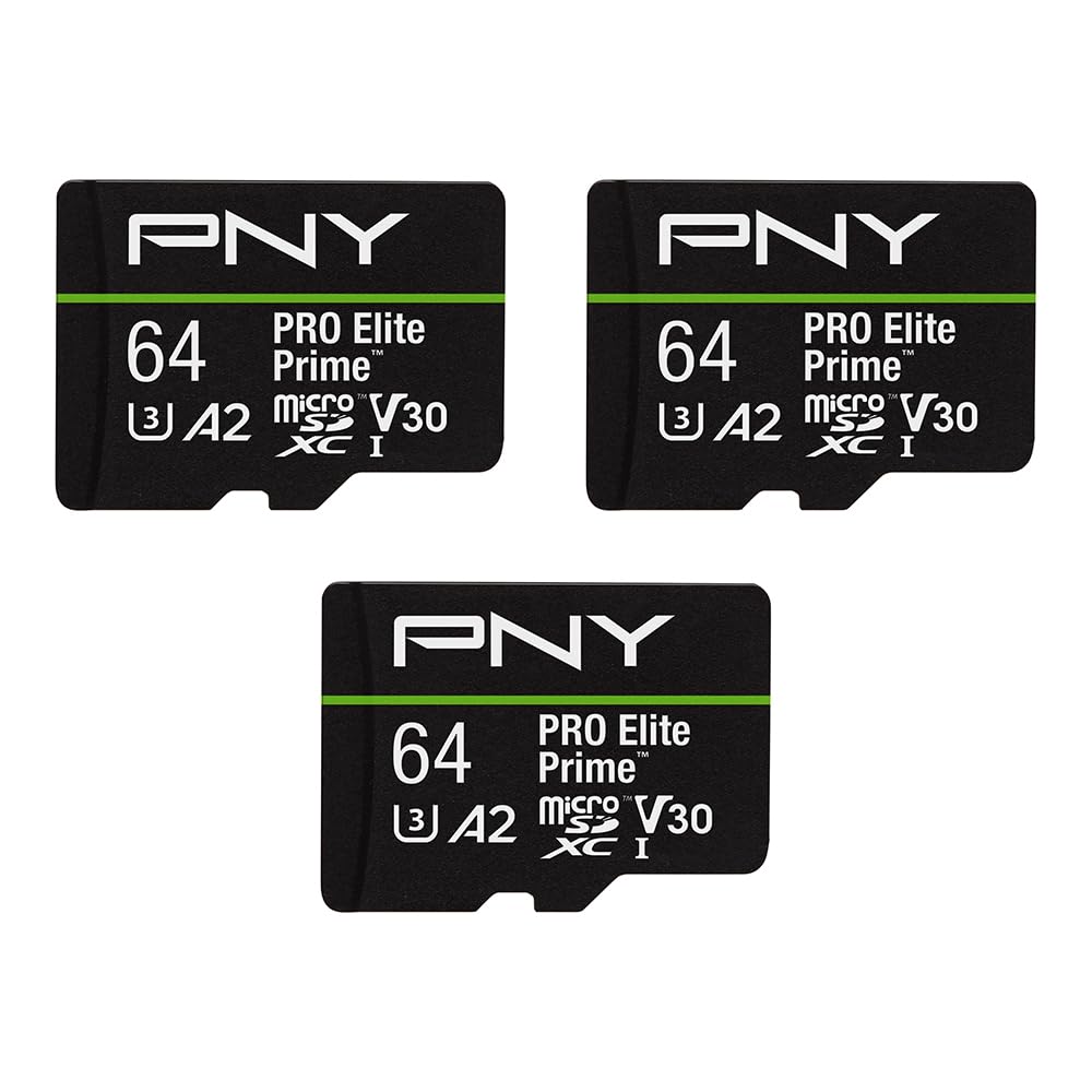Amazon.com: PNY 64GB PRO Elite Prime C10 U3 V30 A2 microSDXC Flash