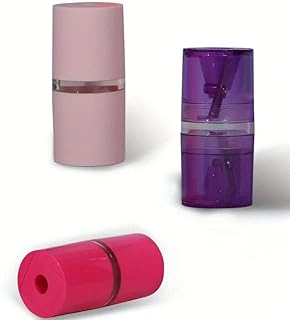 براية قلم حواجب براية أقلام تجميل أداة براية محمولة - قطعة واحدة - متعددة الألوان