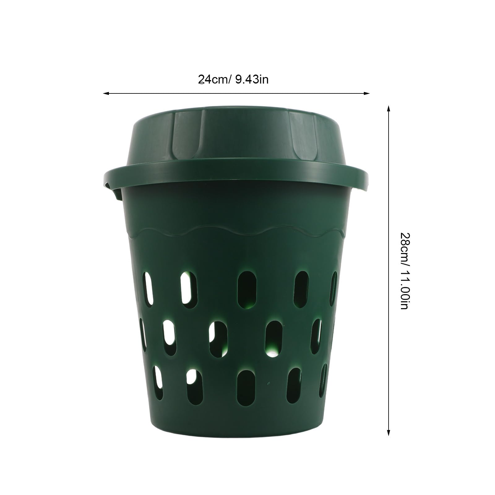 Compostadora de Plástico Verde para Residuos Orgánicos y Desechos de Cocina Vermicompostaje para Jardín y Exteriores