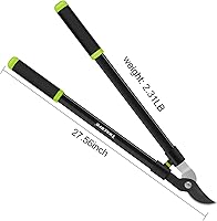 Vista 2 de Lopper de derivación de jardín de 28 pulgadas con hoja de acero, cortador de ramas para recortar árboles para capacidad de corte de 1.5 pulgadas