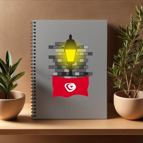 Carnet Tunisie Street Lamp Bricks A5 ligné lot de 20 pour notes