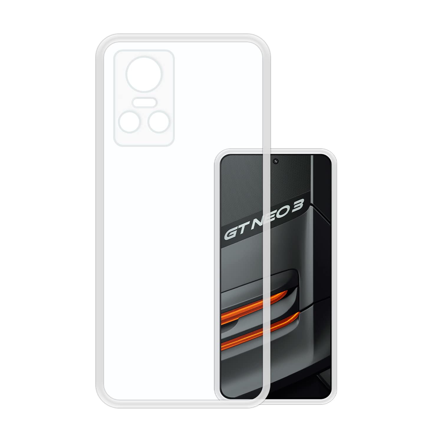 VIDO Transparent Back Case Cover for Realme GT Neo 3 (Soft & Flexible & Camera Protection Back Case) (B09ZQSBSS5) Amazon Price History, Amazon Price Tracker