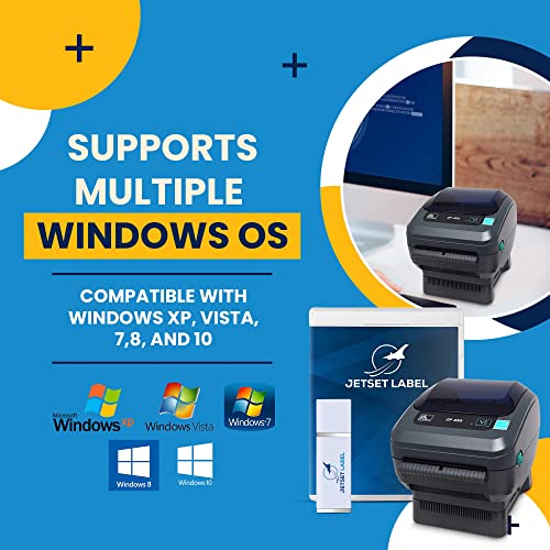 Zebra ZP450 (ZP 450) Label Thermal Bar Code Printer | USB, Serial, and Parallel Connectivity 203 DPI Resolution | Made for UPS WorldShip | Includes Jetset Software
