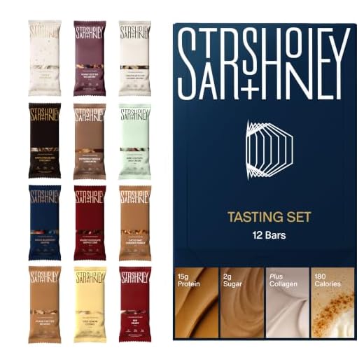 Stars + Honey Protein Bars, Variety Pack, 14-15g Protein, 1-3g Sugar, with Collagen Peptides, Dairy Free, Soy & Gluten Free Snacks for Adults, Keto Friendly, No Seed Oils or Sugar Alcohols, 12 Pack