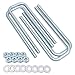 Leaf Spring Axle Extended U-Bolts (Square Bend) | for Ford 99-04 F250 F350 Super Duty Excursion 4WD 4x4 | 12" Length | 3.15" Width | 1999 2000 2001 2003 2004 F-250 F-350 | Ubolts, Washers, Nuts ONLY