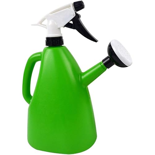 Watering and Spray Dual-use Watering Can Garden Tool Watering Sprayer Bottle 1 L (Green)