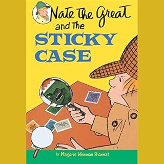 Nate the Great and the Sticky Case Audiolibro Por Marjorie Weinman Sharmat arte de portada