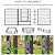 Decorative Garden Metal Fence 36ft(L)×32in(H) 16 Panels Wire Rustproof Folding Animal Barrier Border Heavy Duty Iron Landscape Edging Privacy Fencing Patio Flower Bed for Yard Dog Outdoor Fences